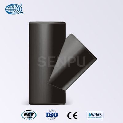 Electrofusion Welded Y Type Tee Εξαρτήματα σωλήνα HDPE Dia20mm έως 1000mm