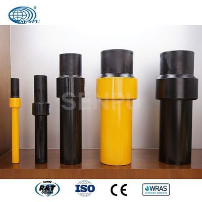 Παροχή αερίου PE σε ατσάλι Μεταβατικά εξαρτήματα Κίτρινο Μαύρο OEM DN25 έως 315 mm