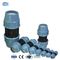 ISO14001 Μπλε εξαρτήματα συμπίεσης HDPE Ζεύξη για πολυσωλήνα